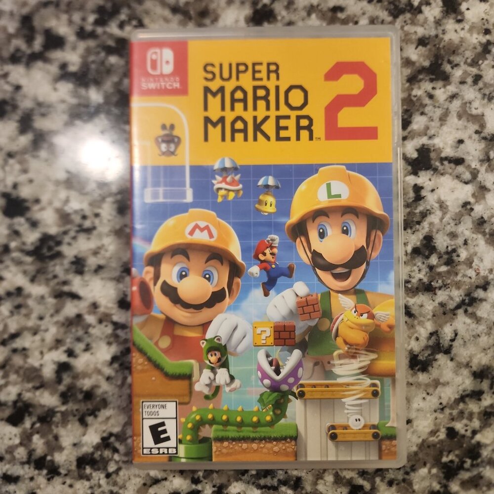 Authentic Replacement Case ONLY for SUPER MARIO MAKER 2 - Nintendo Switch Box